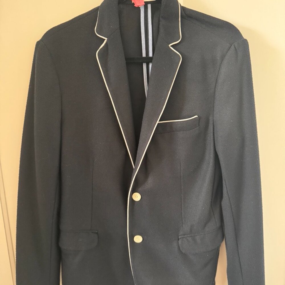 ZARA MENS BLAZER - SIZE 38 - COLOR - NAVY BLUE